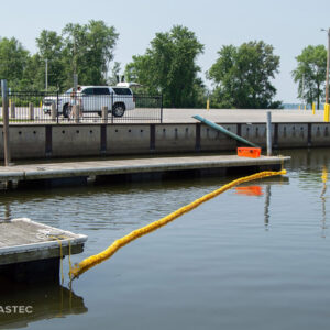 Aquacoil on dock with Orange Tote